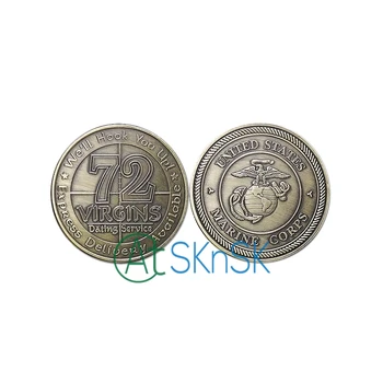U.S. Marine Corps / 72 Virgins - USMC Bronze Challenge Coin for Souvenir Metal Coin,United State Coin for gift,free shipping
U.S. Marine Corps / 72 Virgins - USMC Bronze Challenge Coin for Souvenir Metal Coin,United State Coin for gift,free shipping