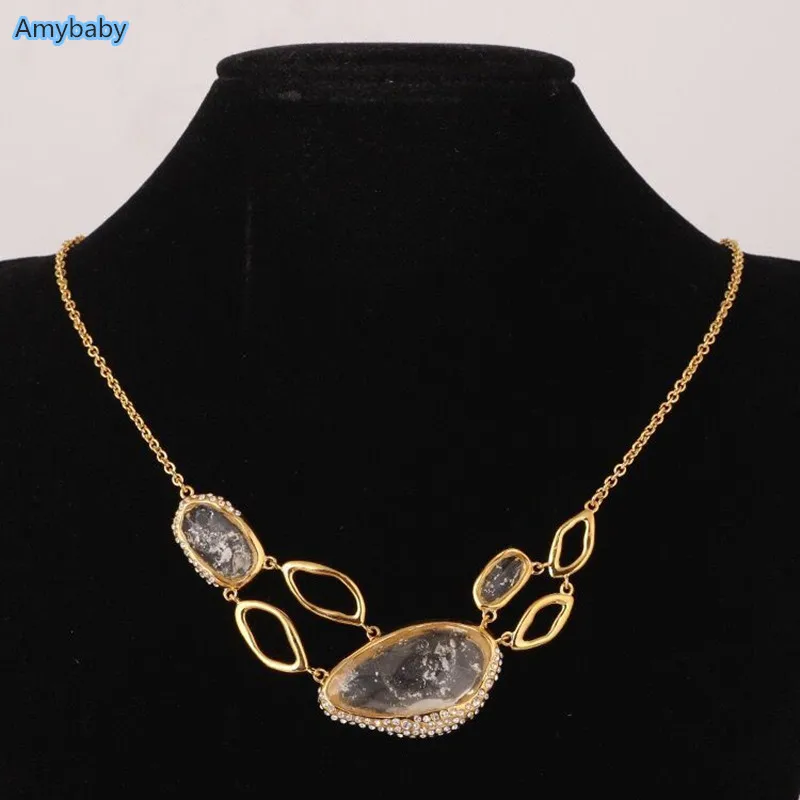 Amybaby/высокое качество роскошные красивые медные и никелевые женские ожерелье из