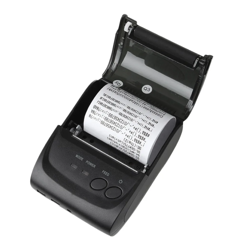 58mm Portable Bluetooth 4.0 Wireless Receipt Thermal Printer Receipt Printer Black Universal Printer US Plug
58mm Portable Bluetooth 4.0 Wireless Receipt Thermal Printer Receipt Printer Black Universal Printer US Plug