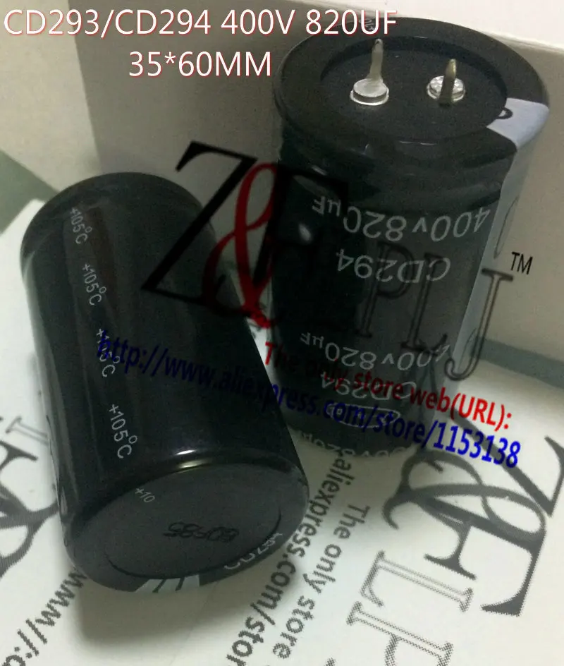 Electrolytic capacitor CD293/ CD294 400V820uF 400V 820uF / CD299 820uF400V 820uf 400volt (D=35mm2SIZES) New Original 5PCS/lot
Electrolytic capacitor CD293/ CD294 400V820uF 400V 820uF / CD299 820uF400V 820uf 400volt (D=35mm2SIZES) New Original 5PCS/lot