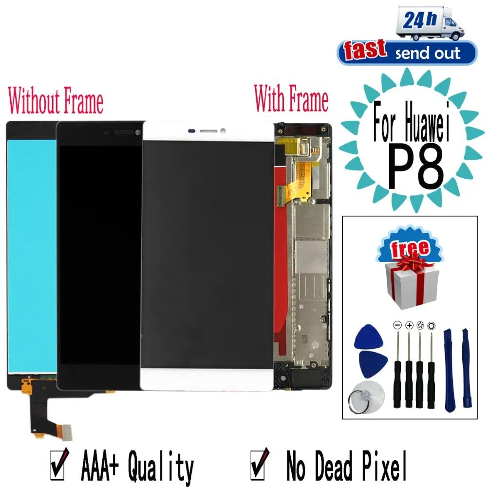 5.2" LCD For Huawei P8 LCD Display GRA-L09 Touch Screen Digitizer Assembly Replacement with Frame For Huawei P8
5.2" LCD For Huawei P8 LCD Display GRA-L09 Touch Screen Digitizer Assembly Replacement with Frame For Huawei P8