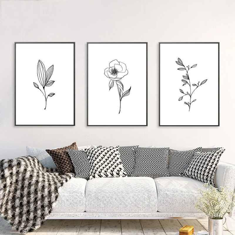 Minimalist Decor Minimal Wall Art Pencil Leaf Drawings Canvas Painting Contour Botanical Prints Black White Wall Picture Poster
Minimalist Decor Minimal Wall Art Pencil Leaf Drawings Canvas Painting Contour Botanical Prints Black White Wall Picture Poster