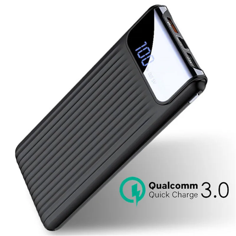 Quick Charge 3.0 Power Bank 10000mAh Dual USB LCD Powerbank External Battery Charger for Mobile Phone Fashion Ultrathin
Quick Charge 3.0 Power Bank 10000mAh Dual USB LCD Powerbank External Battery Charger for Mobile Phone Fashion Ultrathin