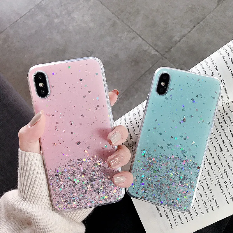 Bling Glitter Clear Silicone Cover For iPhone 6 6 S 7 8 Plus Case Shining Star Gradient Cases For iPhone X XR XS Max Coque Capa
Bling Glitter Clear Silicone Cover For iPhone 6 6 S 7 8 Plus Case Shining Star Gradient Cases For iPhone X XR XS Max Coque Capa