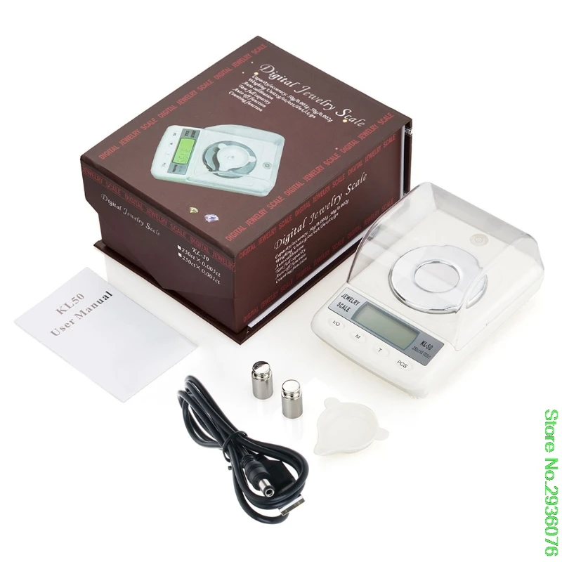 High Accuracy 0.001g 50g Digital Jewelry Scale Powder LCD Electronic Carat Scale
High Accuracy 0.001g 50g Digital Jewelry Scale Powder LCD Electronic Carat Scale