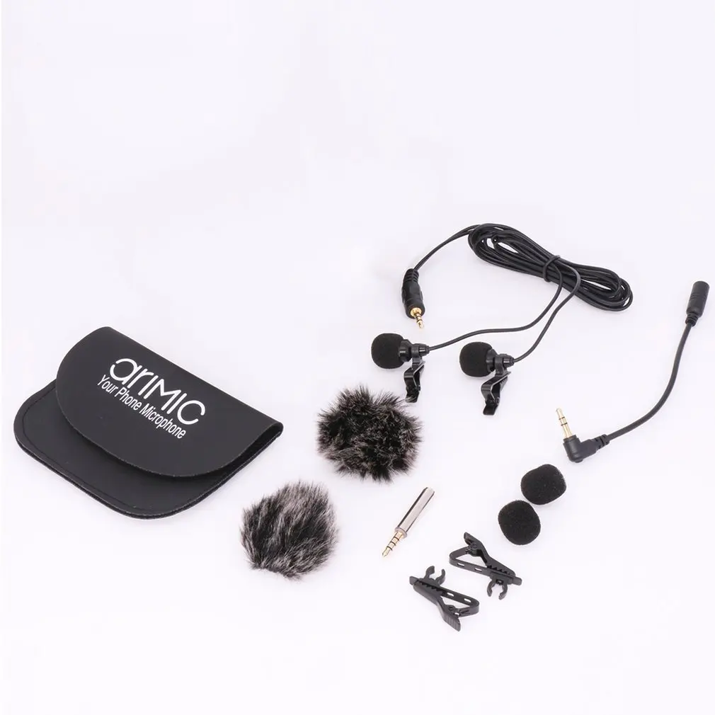 Ulanzi AriMic 6 m Dual-Head Lavalier Risvolto Clip-on Microfono per Lezioni o Intervista per Smartphone Cellulare e Tablet
Ulanzi AriMic 6 m Dual-Head Lavalier Risvolto Clip-on Microfono per Lezioni o Intervista per Smartphone Cellulare e Tablet