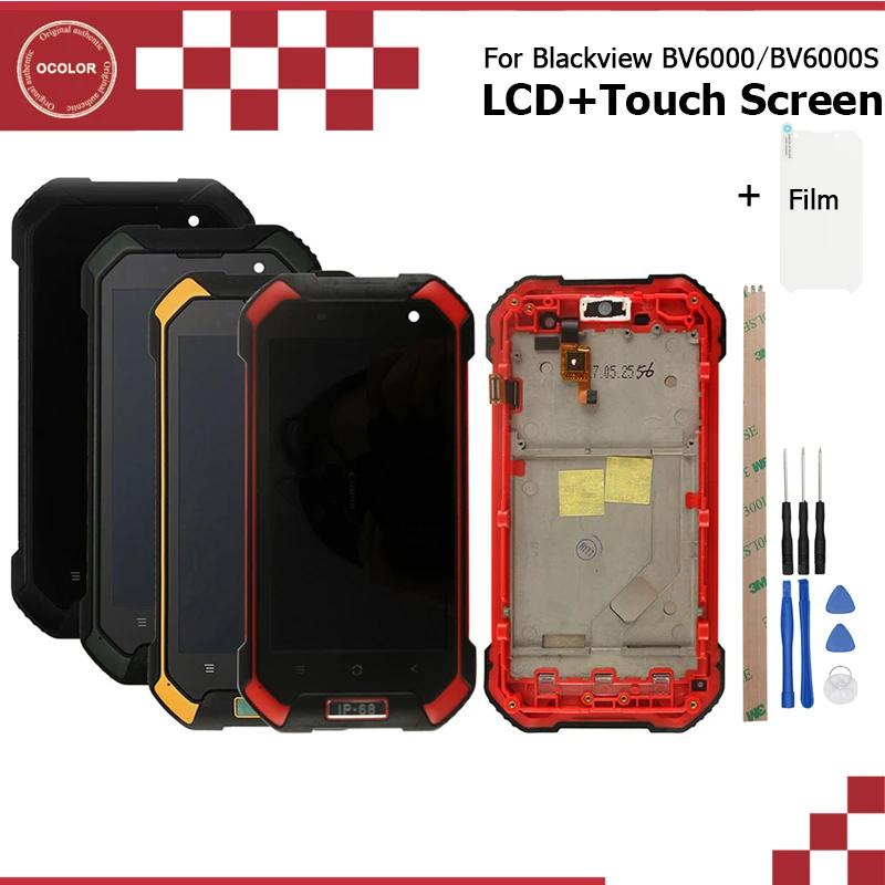 ocolor Android 7.0 For Blackview Bv6000 BV6000S LCD+Touch Screen +Frame Assembly Repair 4.7''For Blackview BV6000 Bv6000S +Film
ocolor Android 7.0 For Blackview Bv6000 BV6000S LCD+Touch Screen +Frame Assembly Repair 4.7''For Blackview BV6000 Bv6000S +Film