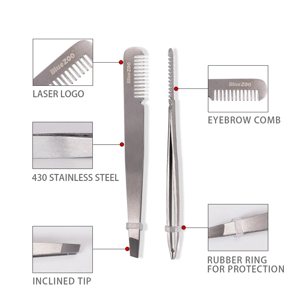 1pcs Stainless Steel Eyebrow Clip with Comb Eyebrow Tweezer with Comb Eyelashes Extension Tweezers Double Eyelids Pinzette Clip
1pcs Stainless Steel Eyebrow Clip with Comb Eyebrow Tweezer with Comb Eyelashes Extension Tweezers Double Eyelids Pinzette Clip