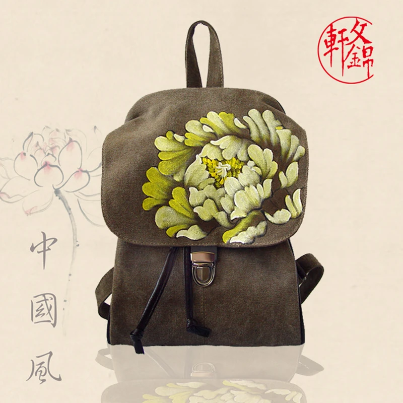 Women's Backpack 2019 Fashion Spring And Summer New Canvas Backpack Chinese Style Woman Bag Hand-painted Backpack
Women's Backpack 2019 Fashion Spring And Summer New Canvas Backpack Chinese Style Woman Bag Hand-painted Backpack