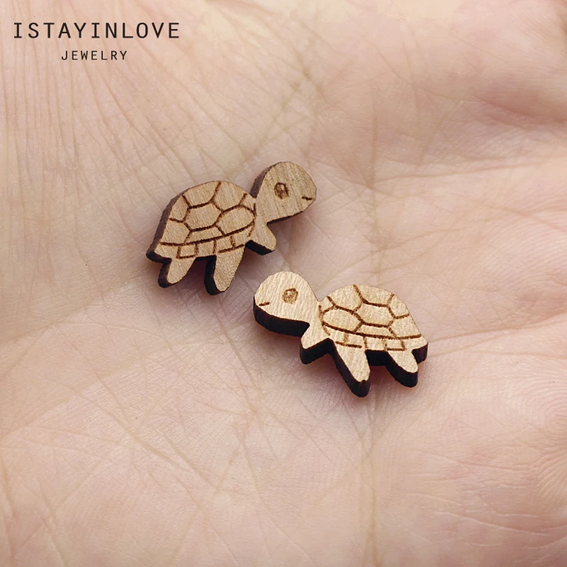 Handmade Jewelry Making Supplies Beads Laser Cut Wooden Turtle Charm For DIY Necklace Earring Brooch Ring SWC276 4
Handmade Jewelry Making Supplies Beads Laser Cut Wooden Turtle Charm For DIY Necklace Earring Brooch Ring SWC276 4