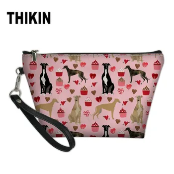 THIKIN Women Makeup Bag for Girls Pink Cake Greyhound Dog Printing Cosmetic Bag Organizer Portable Beauty Pouch Toiletry Kit
THIKIN Women Makeup Bag for Girls Pink Cake Greyhound Dog Printing Cosmetic Bag Organizer Portable Beauty Pouch Toiletry Kit