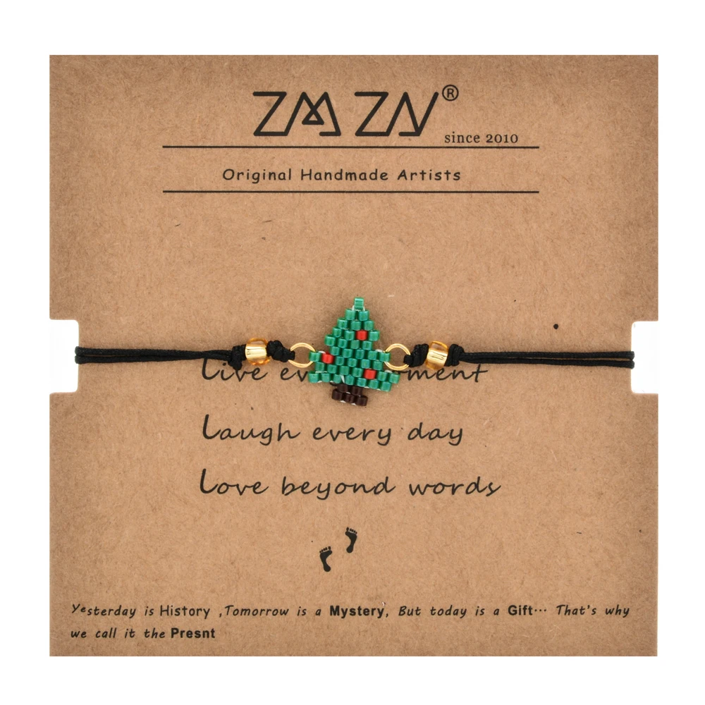 ZMZY Santa Christmas Tree Charm Bracelet Cute Adjustable Bracelets For Women/Girls Boho Beads Chain Miyuki Bracelet Kids Jewelry
ZMZY Santa Christmas Tree Charm Bracelet Cute Adjustable Bracelets For Women/Girls Boho Beads Chain Miyuki Bracelet Kids Jewelry