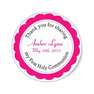 3.8cm Classique Communion Berry Pink Round Sticker
3.8cm Classique Communion Berry Pink Round Sticker