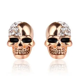 Studs Old skull and skull full of ear nail personality Earrings women jewelry gem/stone/coral/opal Marcasite
Studs Old skull and skull full of ear nail personality Earrings women jewelry gem/stone/coral/opal Marcasite