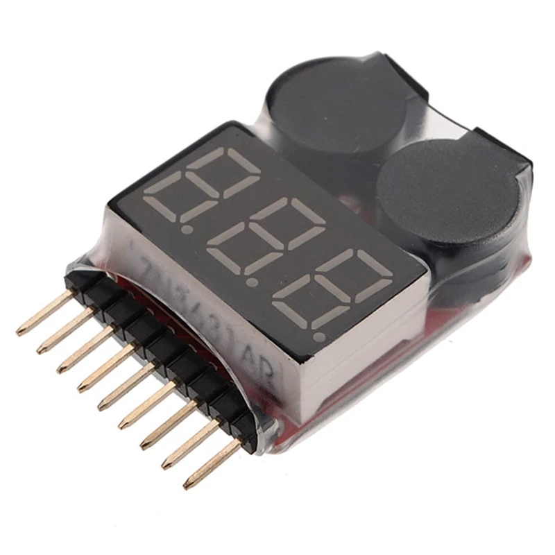 High Quality Battery Voltage Tester Battery Monitor Buzzer Alarm For 1S-8S Lipo Battery RC Model
High Quality Battery Voltage Tester Battery Monitor Buzzer Alarm For 1S-8S Lipo Battery RC Model