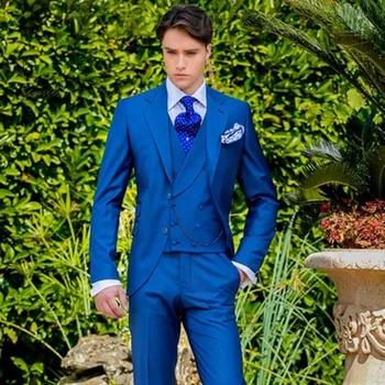 2020 Latest Coat Pant Designs Royal Blue Italian Men Suit Classic Gentle mens Tuxedo Prom Blazer Custom 3 Piece Jacket Masculino
2020 Latest Coat Pant Designs Royal Blue Italian Men Suit Classic Gentle mens Tuxedo Prom Blazer Custom 3 Piece Jacket Masculino