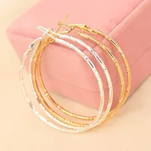 Grote Cirkel Goud Zilver Oorringen Vrouwen Grote Ronde Loop Earring Mode-sieraden Accessoires Basketbal Wives Pendientes(China)