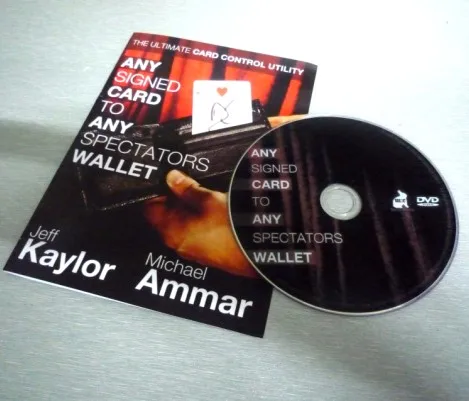 Any Card To Any Spectator'S Wallet (DVD + Gimmick) Magic Trick Black Color Street Close-Up Stage Card Magic Props Illusion
Any Card To Any Spectator'S Wallet (DVD + Gimmick) Magic Trick Black Color Street Close-Up Stage Card Magic Props Illusion