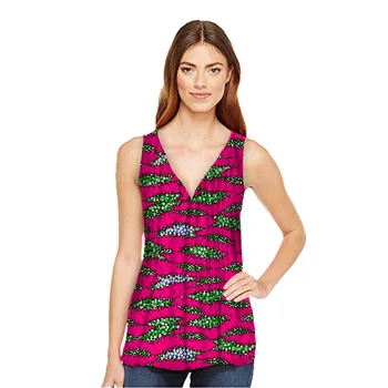 Fashion Tees African Print Sleeveless Tops Dashiki Clothes African Festive Print T-Shirt Ankara African Women Clothing Customize
Fashion Tees African Print Sleeveless Tops Dashiki Clothes African Festive Print T-Shirt Ankara African Women Clothing Customize