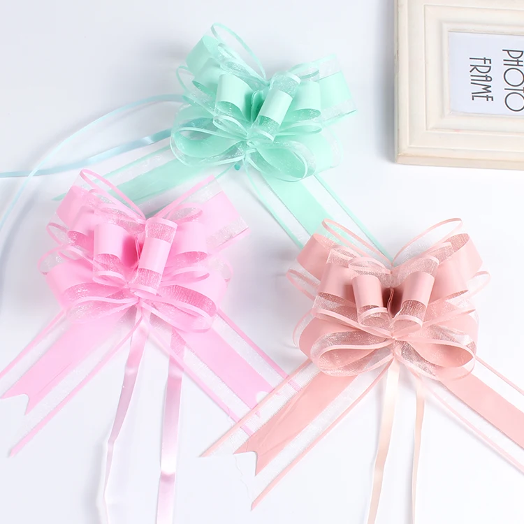 20pcs pink/red/purple/green/silver/gold/white 50mm Pull Bow ribbon for bouquet Gift Packing Party Wedding Car Room Decor
20pcs pink/red/purple/green/silver/gold/white 50mm Pull Bow ribbon for bouquet Gift Packing Party Wedding Car Room Decor