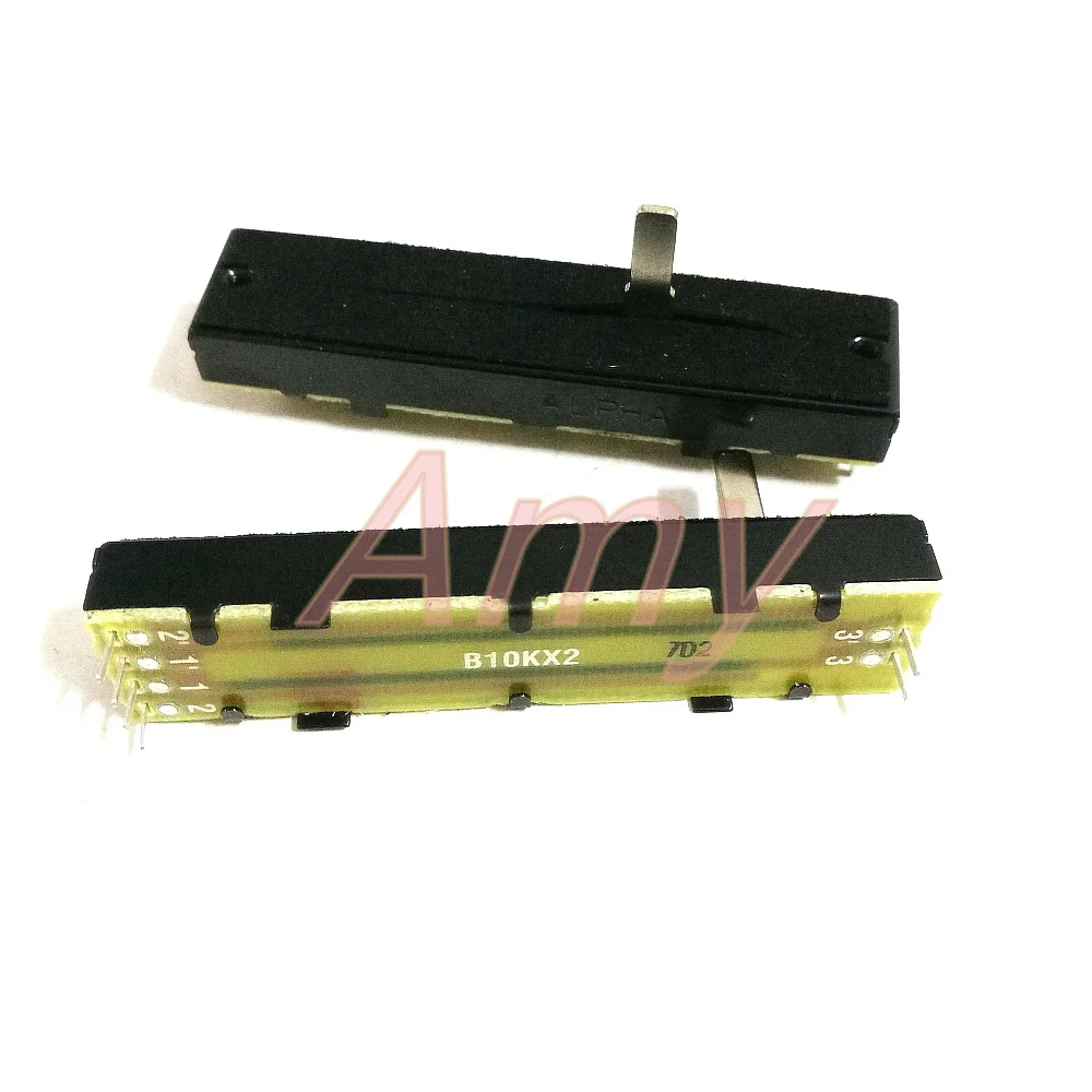 5pcs/lot Taiwan 7.3 cm long handle double sliding potentiometer B10K*2 15MM rail fader
5pcs/lot Taiwan 7.3 cm long handle double sliding potentiometer B10K*2 15MM rail fader