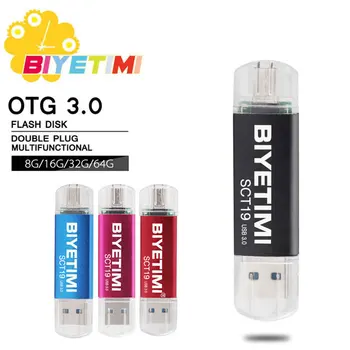 Biyetimi OTG Pen drive 32GB High Speed USB Stick 64gb 16gb Pendrive USB 3.0 Flash Drive Customized Logo USB Flash Drive SCT19
Biyetimi OTG Pen drive 32GB High Speed USB Stick 64gb 16gb Pendrive USB 3.0 Flash Drive Customized Logo USB Flash Drive SCT19