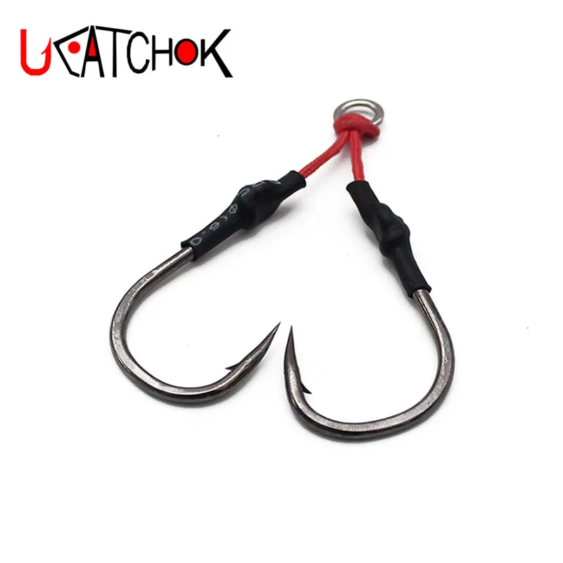 1/0-10/0# metal jigging hook double assist hook pirate hook tie line rope hook boat fishing hook
1/0-10/0# metal jigging hook double assist hook pirate hook tie line rope hook boat fishing hook