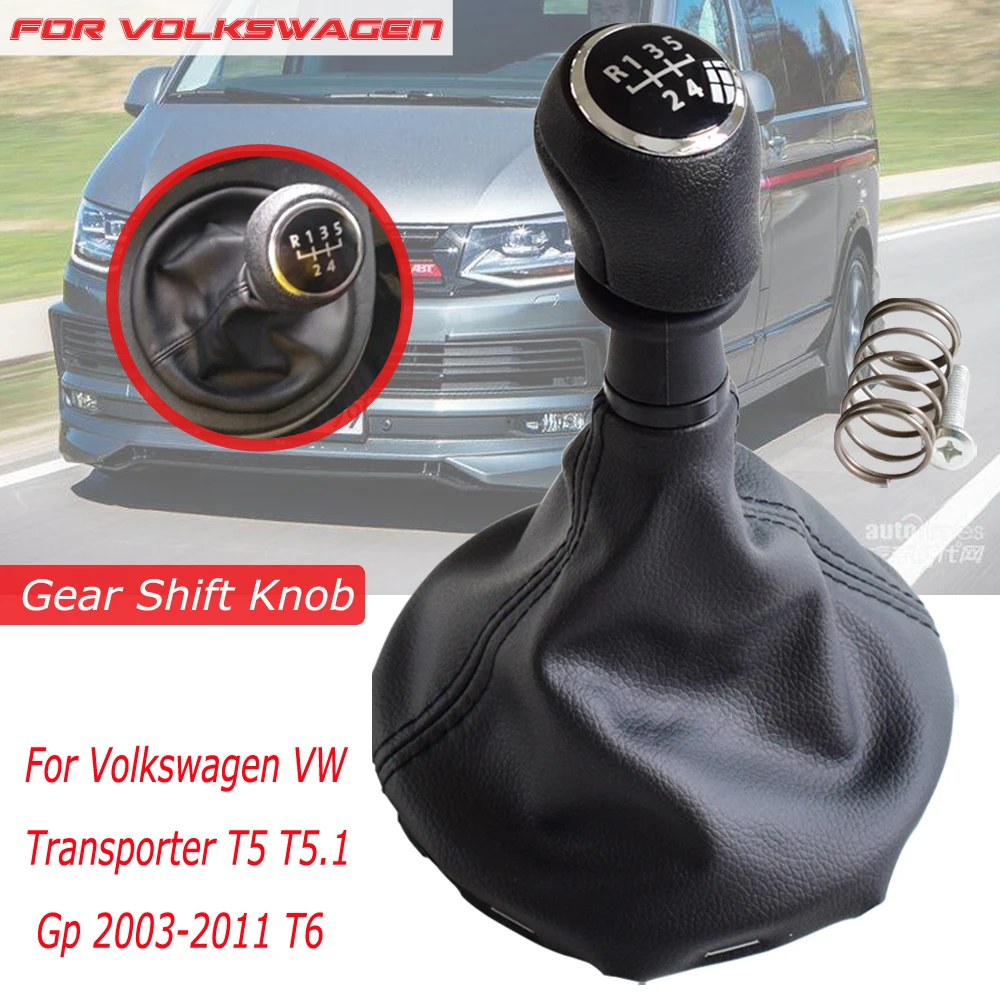 New Auto Manual Gear Stick Gearstick Shift Shifter Knob 5 6 Speed With Boots For Volkswagen VW/Transporter T5 T5.1 Gp 2003-11 T6
New Auto Manual Gear Stick Gearstick Shift Shifter Knob 5 6 Speed With Boots For Volkswagen VW/Transporter T5 T5.1 Gp 2003-11 T6