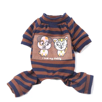 Cute Cartoon Warm Dog Clothes Stretch Cotton Striped Small Dog Jumpsuits Pajamas Winter Puppy Pets Cat Chihuahua Coat Outfits
Cute Cartoon Warm Dog Clothes Stretch Cotton Striped Small Dog Jumpsuits Pajamas Winter Puppy Pets Cat Chihuahua Coat Outfits