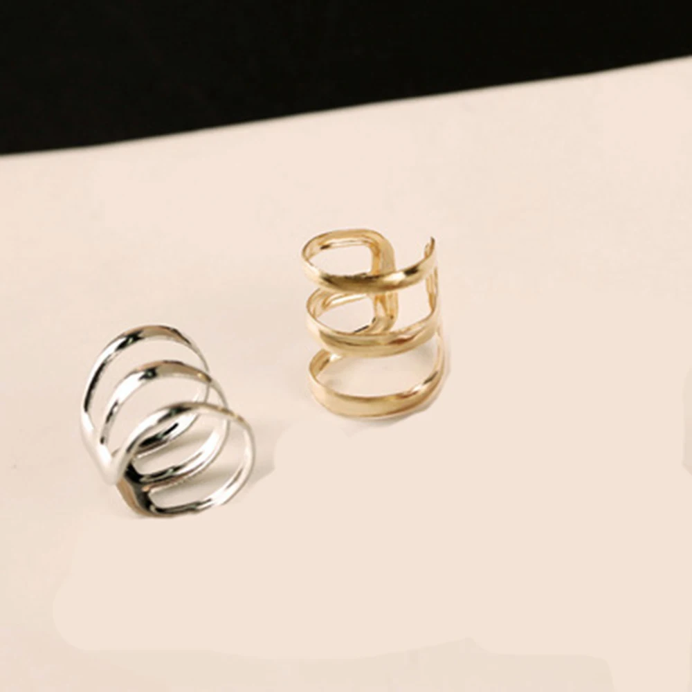 Retro U-shaped Earrings Simple Triple Hoop Ear Cuff Clip On Earring Tragus Cartilage Non Piercing Closure Rings Fake No Piercing
Retro U-shaped Earrings Simple Triple Hoop Ear Cuff Clip On Earring Tragus Cartilage Non Piercing Closure Rings Fake No Piercing