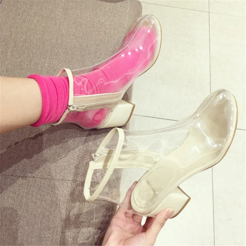2019 New Transparent Boots Women Shoes Summer High Heels Fashion Ladies Shoes Thick Heel
2019 New Transparent Boots Women Shoes Summer High Heels Fashion Ladies Shoes Thick Heel