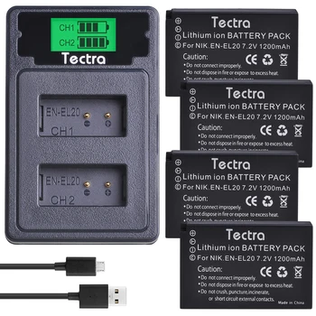 4Pcs EN-EL20 EN EL20 EN EL20a Battery+LCD USB Charger Type C Port for Nikon Coolpix P1000 Nikon1 J1, J2, J3 Nikon1 AW1
4Pcs EN-EL20 EN EL20 EN EL20a Battery+LCD USB Charger Type C Port for Nikon Coolpix P1000 Nikon1 J1, J2, J3 Nikon1 AW1