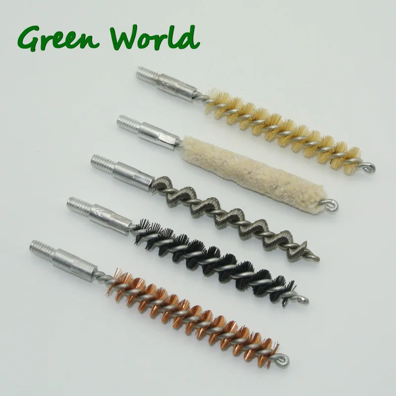 Green World 5pcs/lot .22cal/5.56mm .30cal/7.62mm Pistol Rifle Gun Clean Brush Kit
Green World 5pcs/lot .22cal/5.56mm .30cal/7.62mm Pistol Rifle Gun Clean Brush Kit