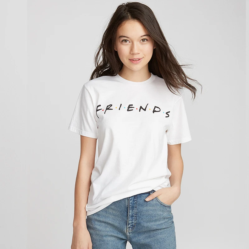 T Shirt Womens Retro Friends TV Show Graphic T Shirt Hipster Black Short Sleeve Best Friends T-Shirt Brand Printed Women Tshirt
T Shirt Womens Retro Friends TV Show Graphic T Shirt Hipster Black Short Sleeve Best Friends T-Shirt Brand Printed Women Tshirt