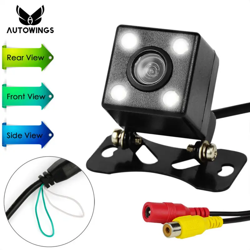 CCD Image 4 LED Mini Car Front Side Back Parking Camera Backup Reverse Rear View Camera for Car Monitor Fit For All Car
CCD Image 4 LED Mini Car Front Side Back Parking Camera Backup Reverse Rear View Camera for Car Monitor Fit For All Car