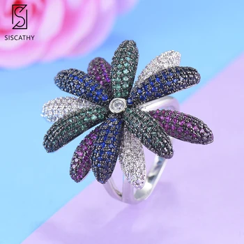 SISCATHY 2019 Luxury Blossom Flower Floral Ring For Women Cubic Ziron CZ Wedding Engagement Dubai Bridal Finger Rings Jewelry
SISCATHY 2019 Luxury Blossom Flower Floral Ring For Women Cubic Ziron CZ Wedding Engagement Dubai Bridal Finger Rings Jewelry