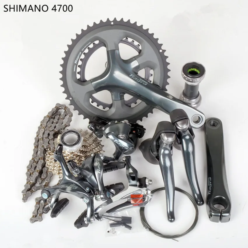 SHIMANO Tiagra Groupset 4700 Derailleurs ROAD Bicycle 2x10 Speed 50-34 52-36T 20s derailleur kit
SHIMANO Tiagra Groupset 4700 Derailleurs ROAD Bicycle 2x10 Speed 50-34 52-36T 20s derailleur kit