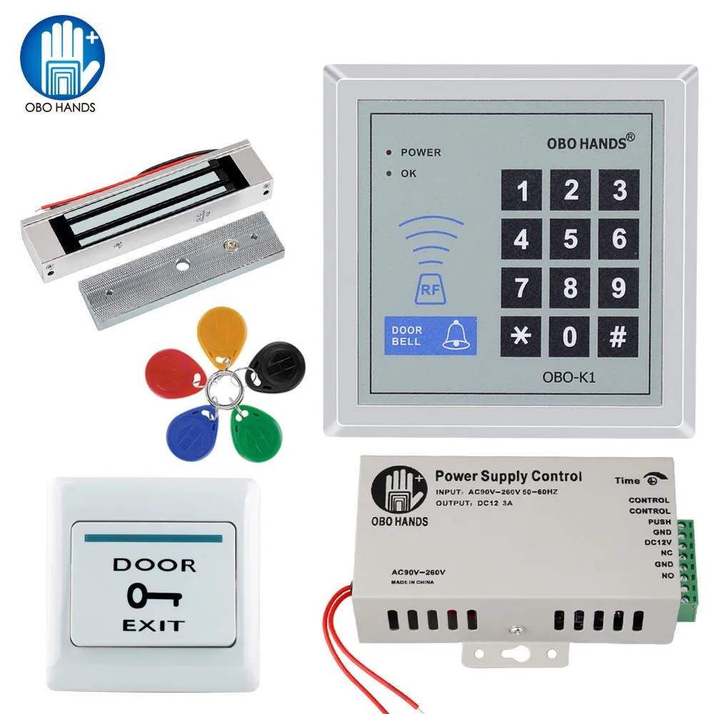 T11 OBO HANDS RFID 125 kHz Door Access Control System 1000 utenti RFID tastiera con 10 pezzi RFID portachiavi 