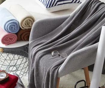 85x140cm 100% cotton plain color classical knitted blanket kids thread blanket throw swaddle sofa cover knit blanket
85x140cm 100% cotton plain color classical knitted blanket kids thread blanket throw swaddle sofa cover knit blanket