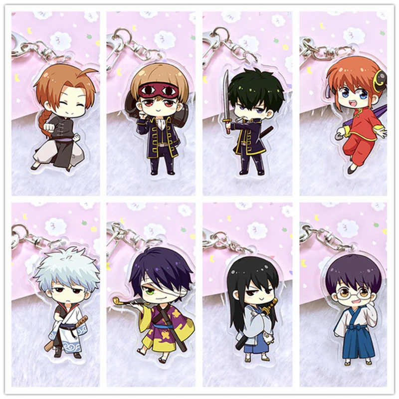 Cute GINTAMA Keychain Acrylic Pendant Souvenir Anime Cartoons Theme Doubleside Pendant Keyring
Cute GINTAMA Keychain Acrylic Pendant Souvenir Anime Cartoons Theme Doubleside Pendant Keyring