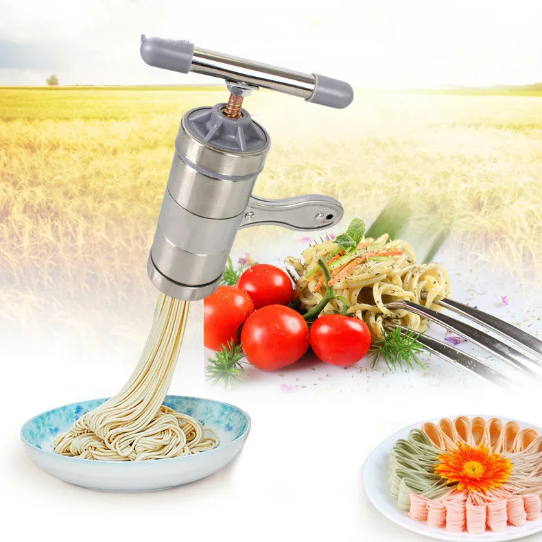 5 Mould DIY Pasta Noodle Maker Machine Multi Shape Cutter Fresh Spaghetti Kitchen Pastry Noddle Making Cooking Tools Kitchenware
5 Mould DIY Pasta Noodle Maker Machine Multi Shape Cutter Fresh Spaghetti Kitchen Pastry Noddle Making Cooking Tools Kitchenware