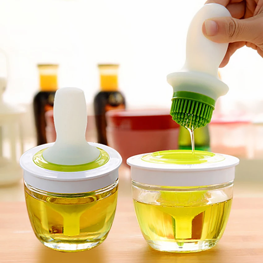High Temperature Resistance Silicone BBQ Oil Brush Glass Bottle Basting Pastry Oil Brush Household Barbecue Baking Gadget
High Temperature Resistance Silicone BBQ Oil Brush Glass Bottle Basting Pastry Oil Brush Household Barbecue Baking Gadget