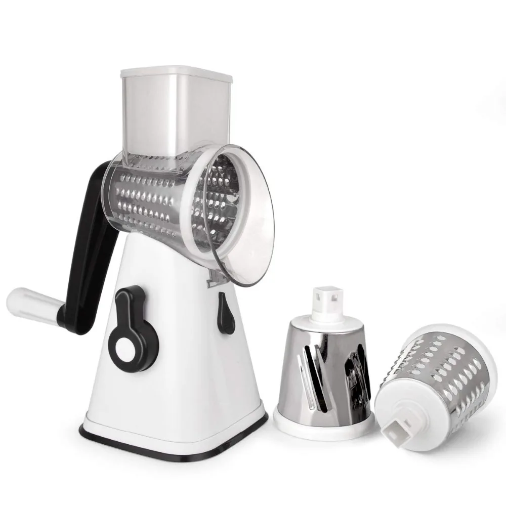 2019 Vegetable Mandoline Chopper,Vegetable Slicer,Swift Rotary Drum Grater Vegetable Cheese Cutter Slicer Shredder Grinder
2019 Vegetable Mandoline Chopper,Vegetable Slicer,Swift Rotary Drum Grater Vegetable Cheese Cutter Slicer Shredder Grinder