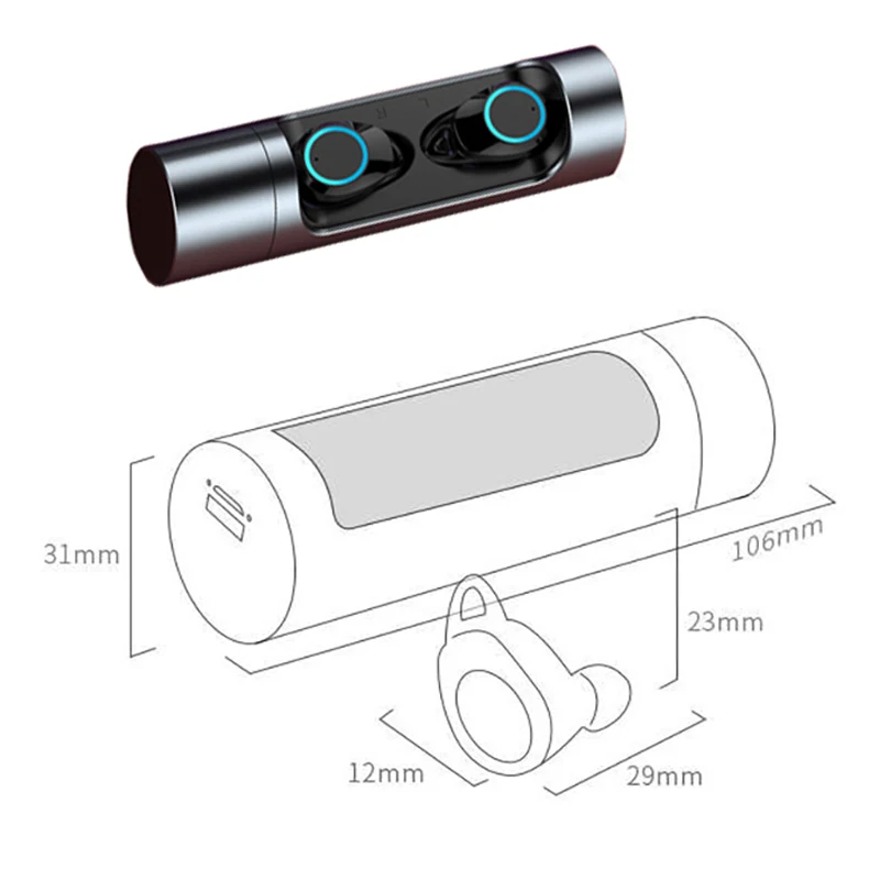 X8 Bluetooth5.0 Earphone Touch Control Wireless TWS Earbuds IPX7 Waterproof bluetooth Earphones Music mini Headset earpiece
X8 Bluetooth5.0 Earphone Touch Control Wireless TWS Earbuds IPX7 Waterproof bluetooth Earphones Music mini Headset earpiece