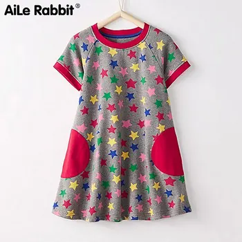 AiLe Rabbit style brand children's wear knitted elastic girl's dress printed short sleeved children's dress children's
AiLe Rabbit style brand children's wear knitted elastic girl's dress printed short sleeved children's dress children's