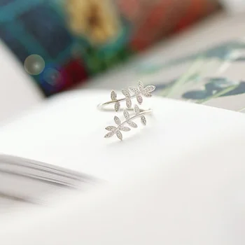 Personality 925 Sterling Silver Large Crystal Leaf Rings Thai Silver Opening Adjustable Rings For Women Men bague
Personality 925 Sterling Silver Large Crystal Leaf Rings Thai Silver Opening Adjustable Rings For Women Men bague