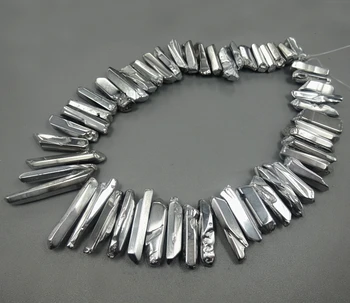 15.5inch/strand Crystal Pillar Finished Silver Color Crystal Point Pendants Wholesale Mystic Titanium Necklace Crafts Supplier
15.5inch/strand Crystal Pillar Finished Silver Color Crystal Point Pendants Wholesale Mystic Titanium Necklace Crafts Supplier
