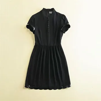 Women Runway Dress 2019 High Quality Stand Collar Short Sleeve Patchwork PU A-Line Elegant Mini Dresses Casual Dress NP0222J
Women Runway Dress 2019 High Quality Stand Collar Short Sleeve Patchwork PU A-Line Elegant Mini Dresses Casual Dress NP0222J