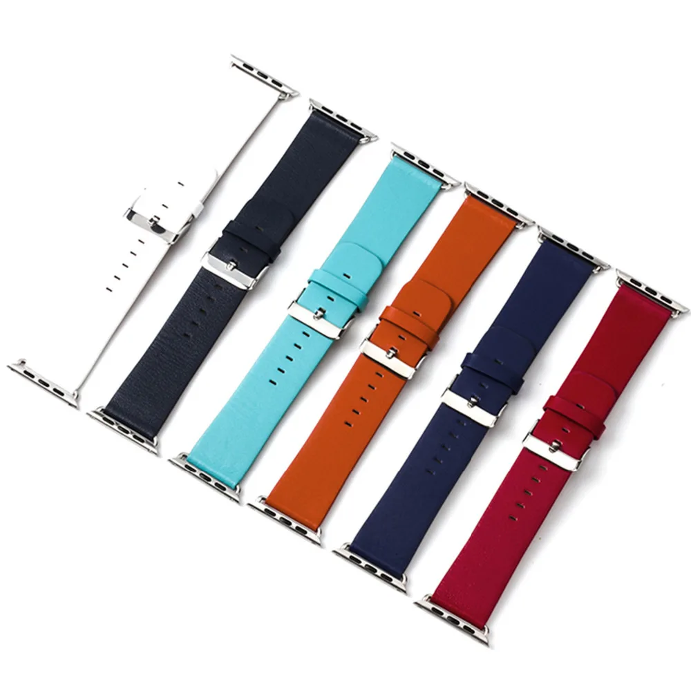 New Leather strap For Apple Watch bands 42mm 38mm iwatch series 4 3 2 1 44mm 40mm watchband replacement wristband Accessories
New Leather strap For Apple Watch bands 42mm 38mm iwatch series 4 3 2 1 44mm 40mm watchband replacement wristband Accessories