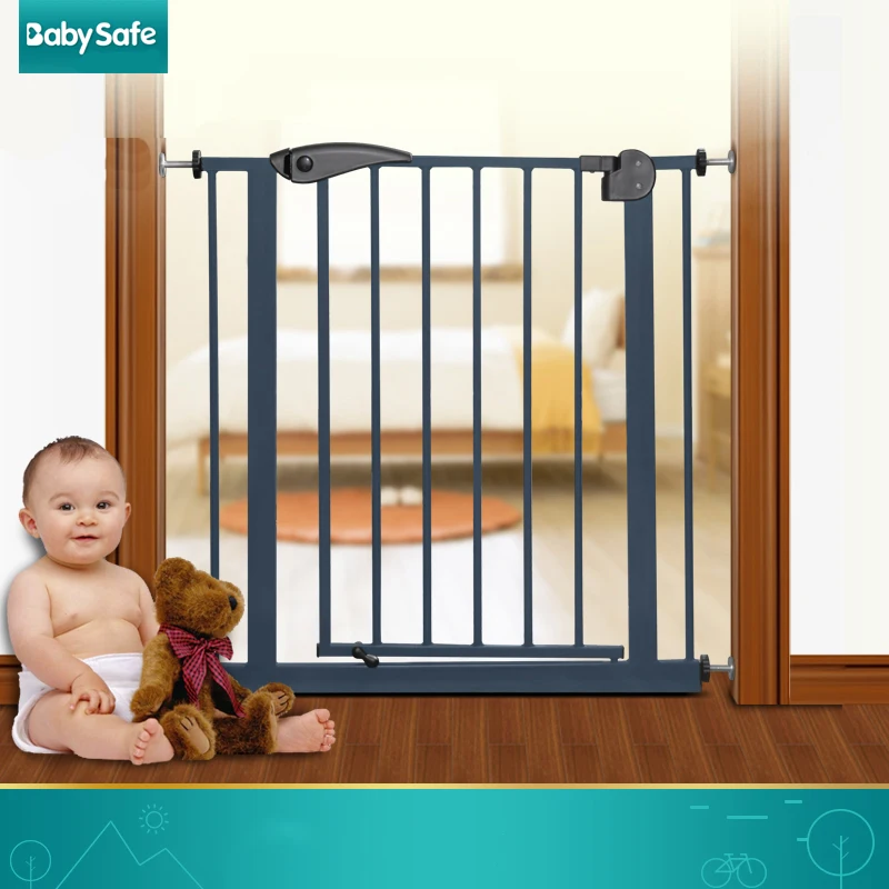 

babysafe metal iron gate baby safety gate pet isolation fence 75-82cm width Hong kong free